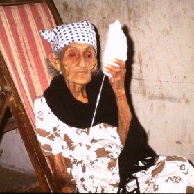 Elderly lady from Peru