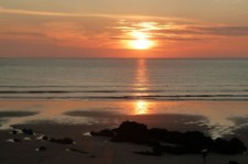 Sunset in Devon by George Dowdell